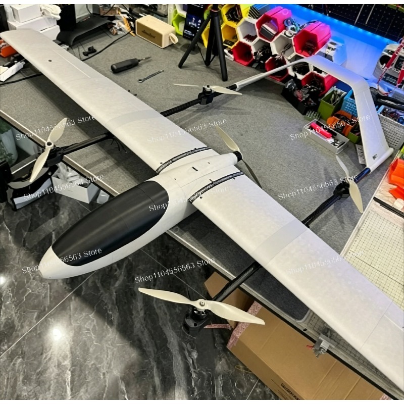 3D Printing Drone - 3Dプリント製模型航空機、全幅2メートル、4+1吊り下げ式固定FPVドローン「コブラ」、垂直離着陸可能