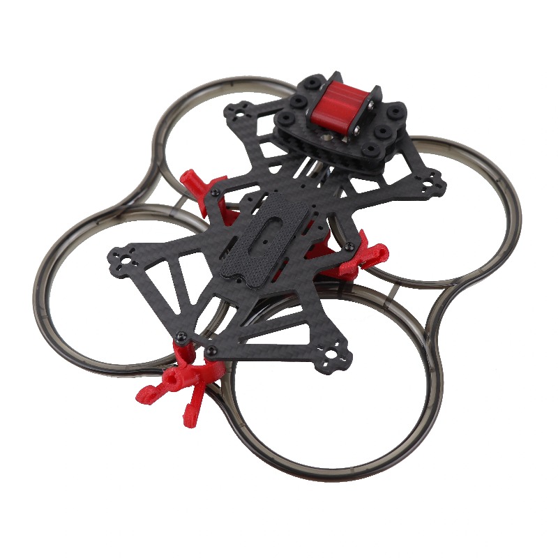 3D Printing Drone - HSKRC CC30 O4 3インチ ダクト型FPVレーシングドローンフレーム カーボンファイバー製