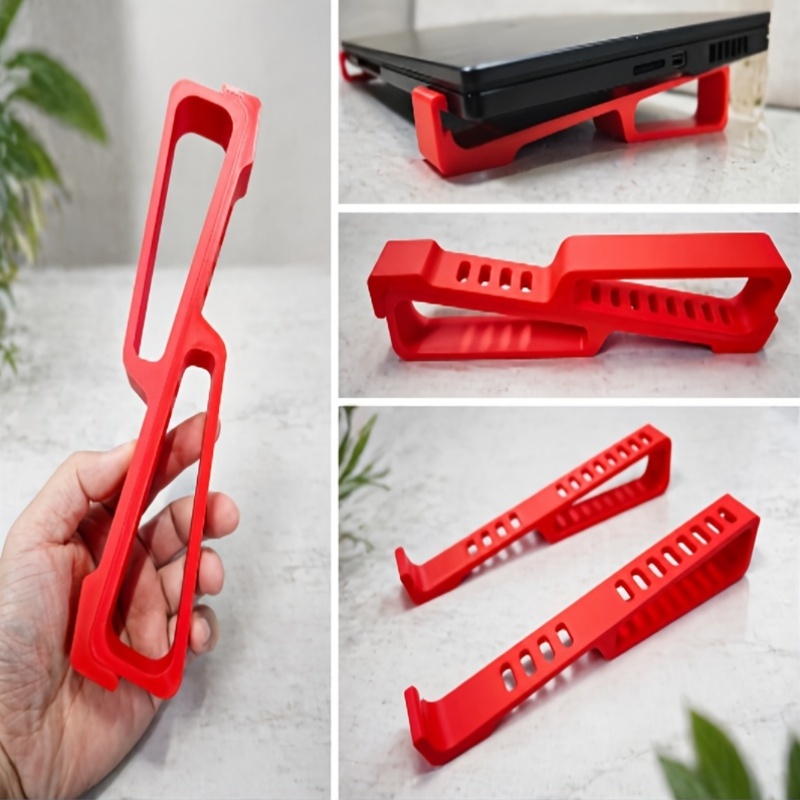 3D Printing Laptop Stand - 3Dプリント製ポータブルノートパソコンスタンド、通気性のある人間工学に基づいたノートブックスタンド、オフィスや家庭用に適した汎用タイプ
