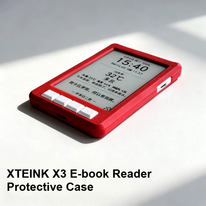 3D Printing Ebook - XTEINK X3 電子書籍リーダー保護ケース オールインワンゲームコンソールケース 3D プリント落下防止衝突防止