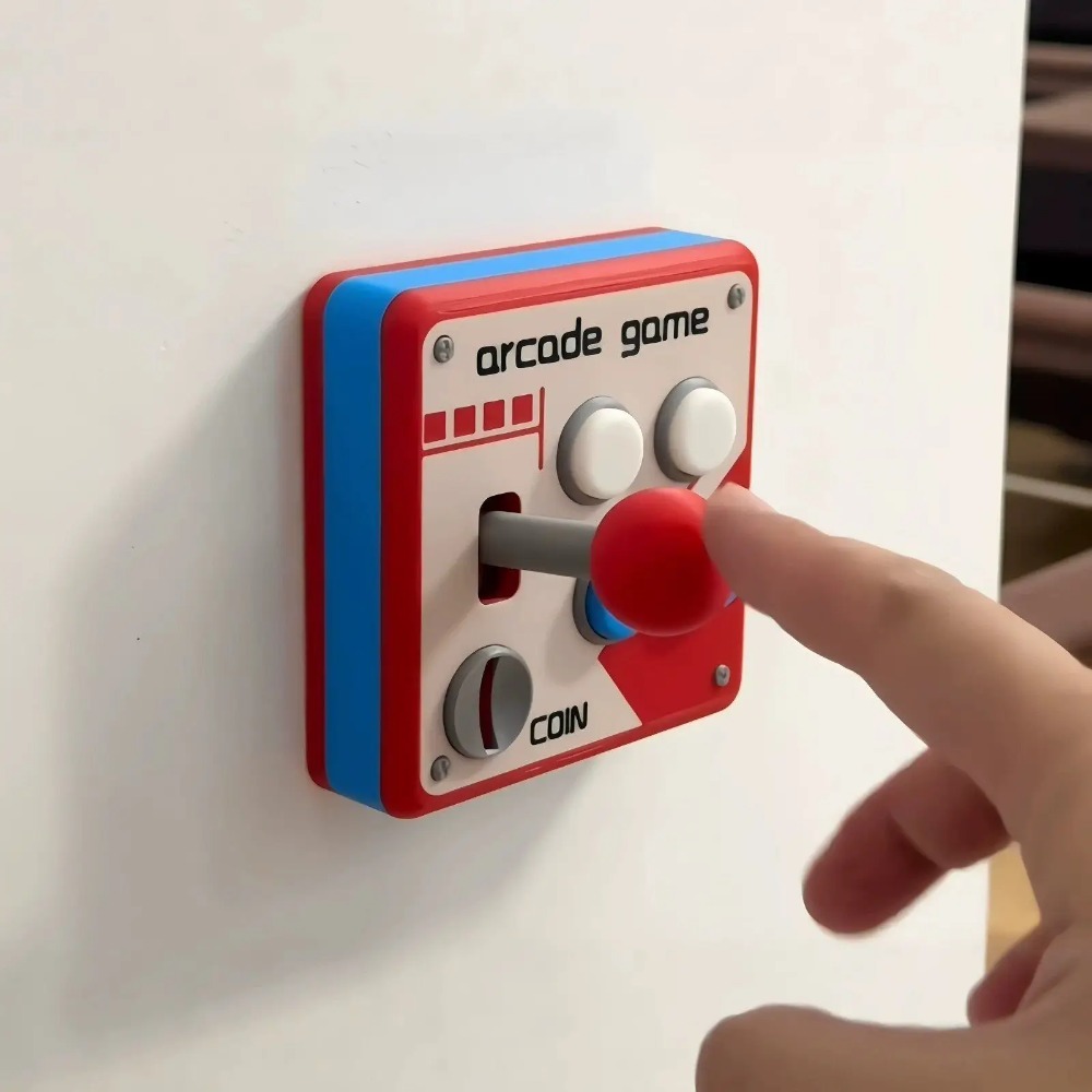 レトロアーケードジョイスティックスイッチプレートカバー、パン - 3D Printing Enthusiast のレビューと価格