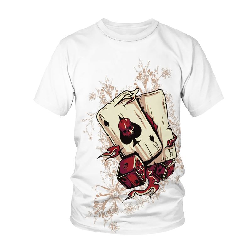 男性用3DプリントTシャツ,花柄,ラウンドネック,半袖,スト - 3D Printing Maket のレビューと価格