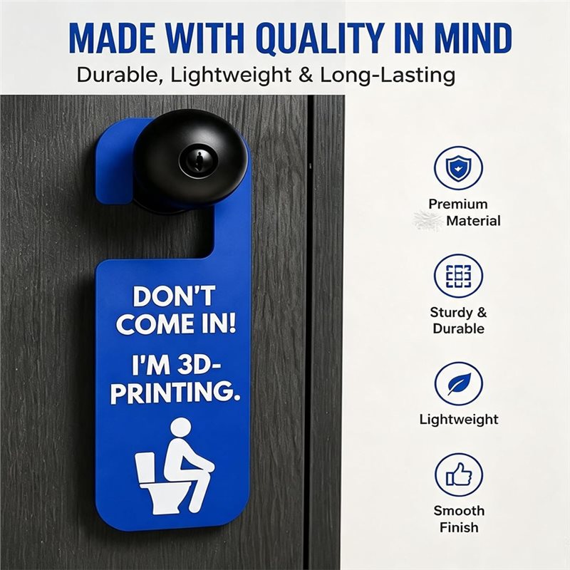 ABRU-Funny 3Dプリント製ドアハンガーサイン -  - 3D Printing Enthusiast のレビューと価格