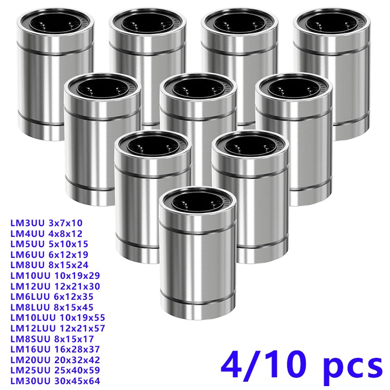 4/10個 LM8UU LM10UU LM16UU LM12 - 3D Printing Guide のレビューと価格